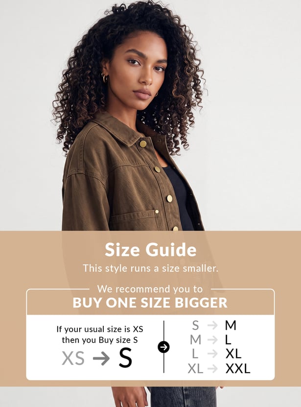 Women Solid Boxy Jacket