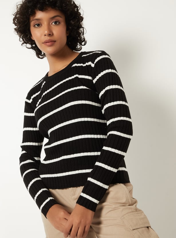 Women Striped Sweater