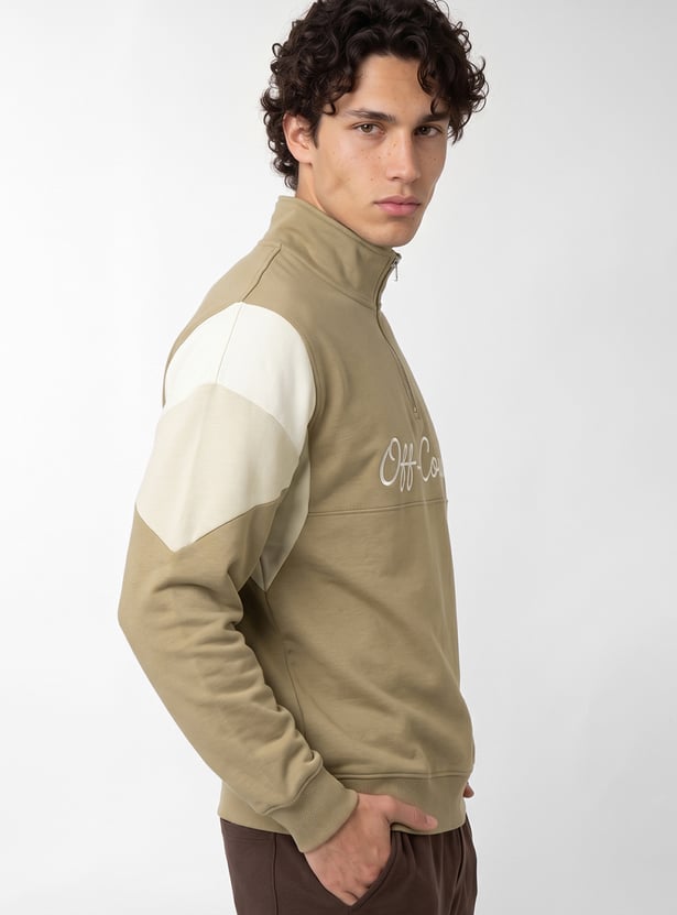 Men Embroidered Sports Sweatshirt