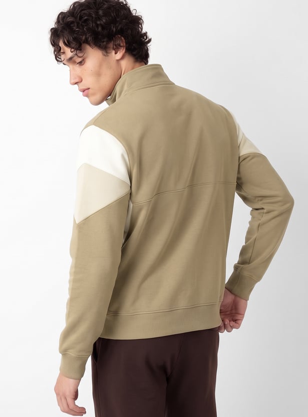 Men Embroidered Sports Sweatshirt