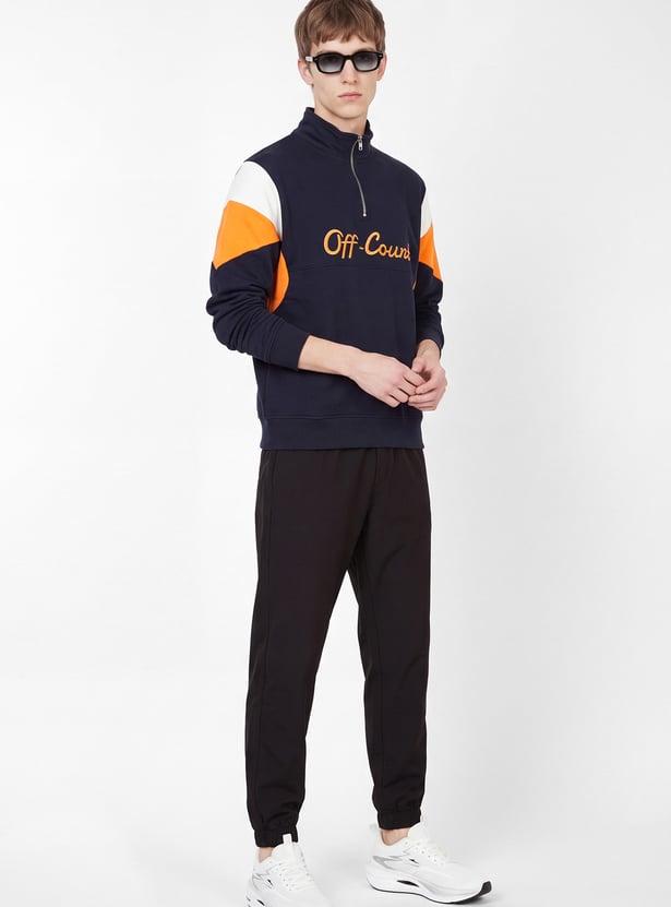 Men Embroidered Sports Sweatshirt