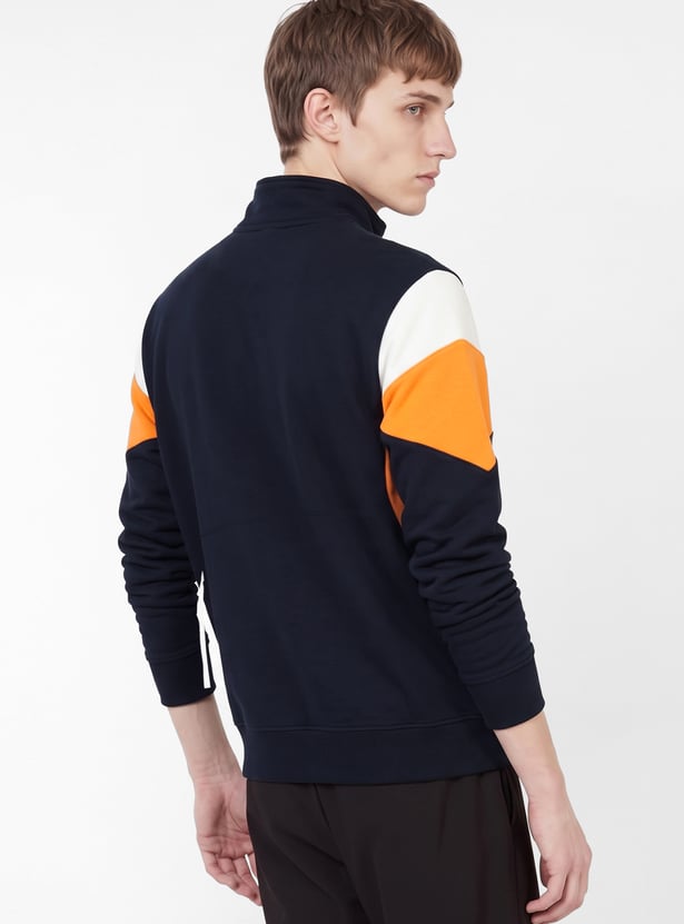 Men Embroidered Sports Sweatshirt