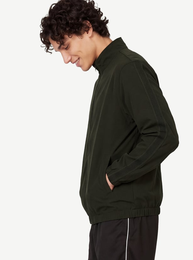Men Stand Collar Sports Jacket
