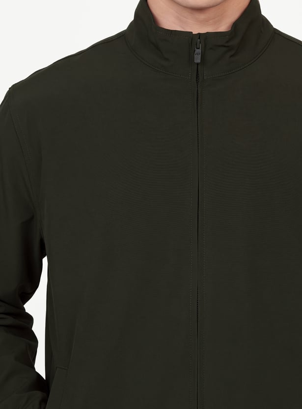 Men Stand Collar Sports Jacket