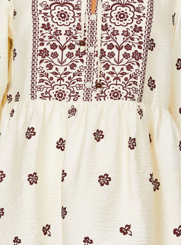 Women Printed Peplum Top