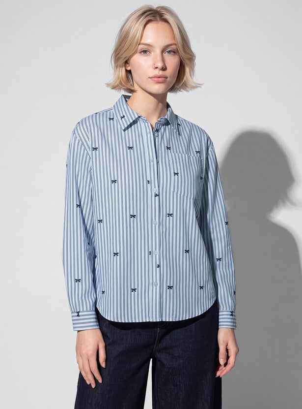 URB_N Women Striped Shirt