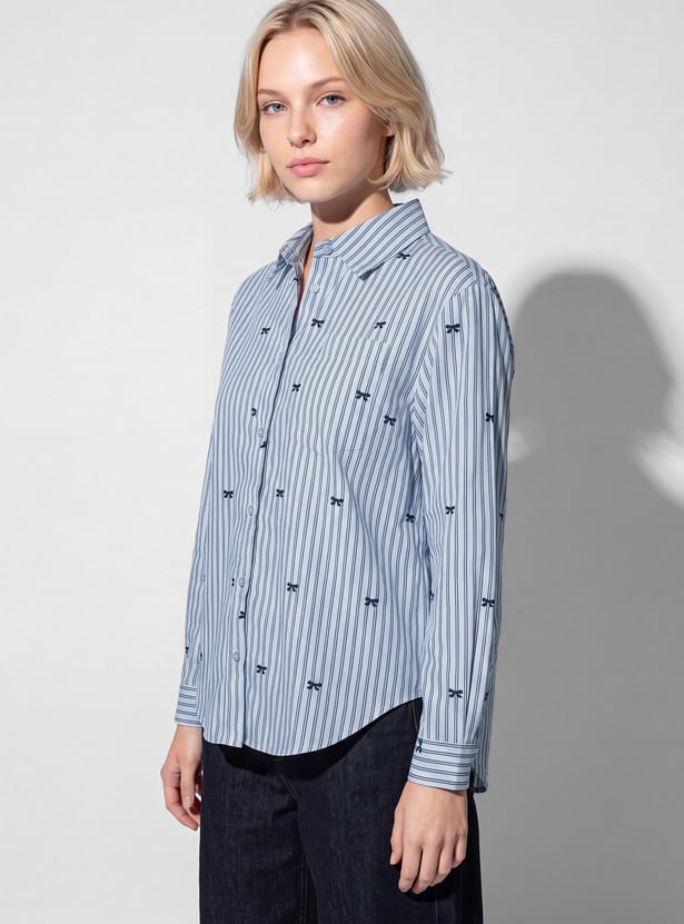 URB_N Women Striped Shirt