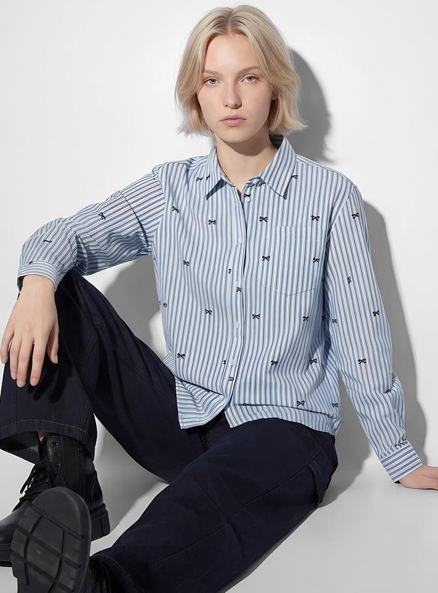 URB_N Women Striped Shirt