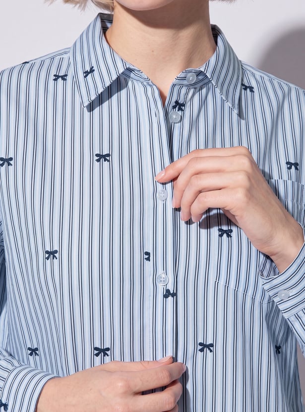 URB_N Women Striped Shirt