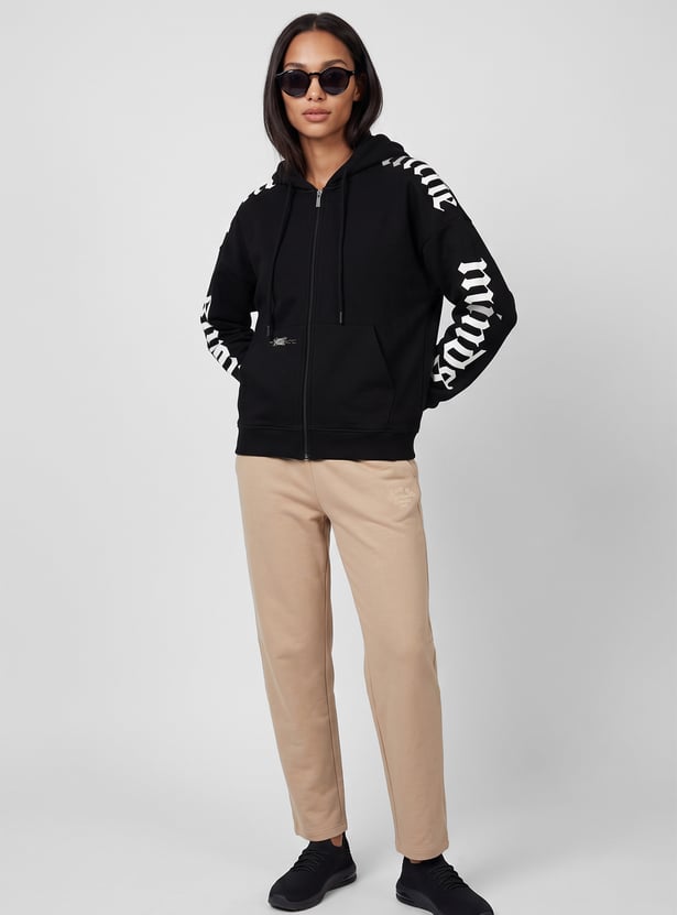 Women Printed Hooded Sports Jacket