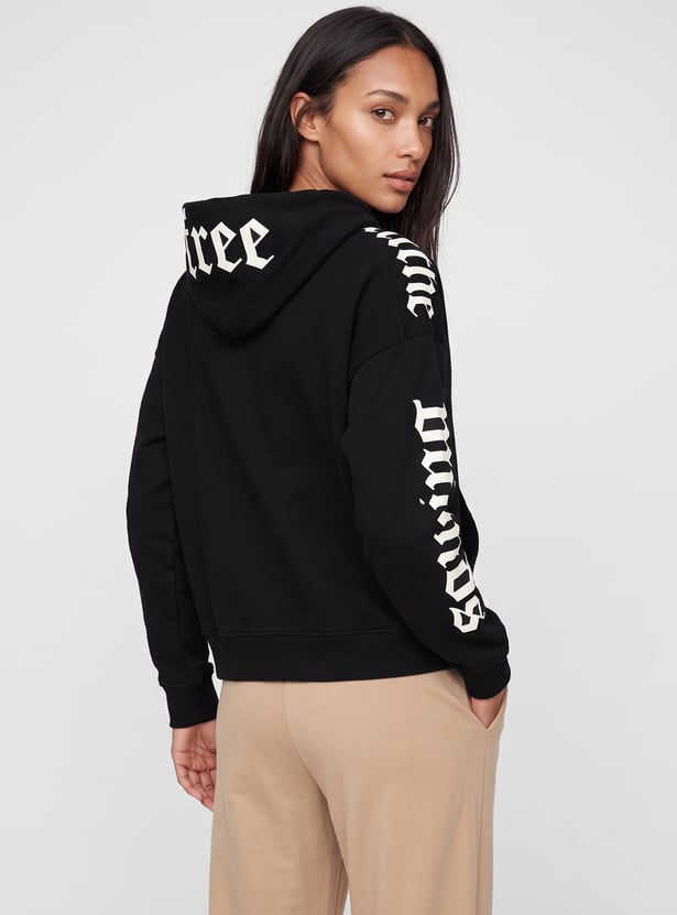 Women Printed Hooded Sports Jacket