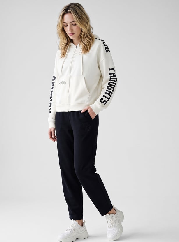 Women Printed Hooded Sports Jacket