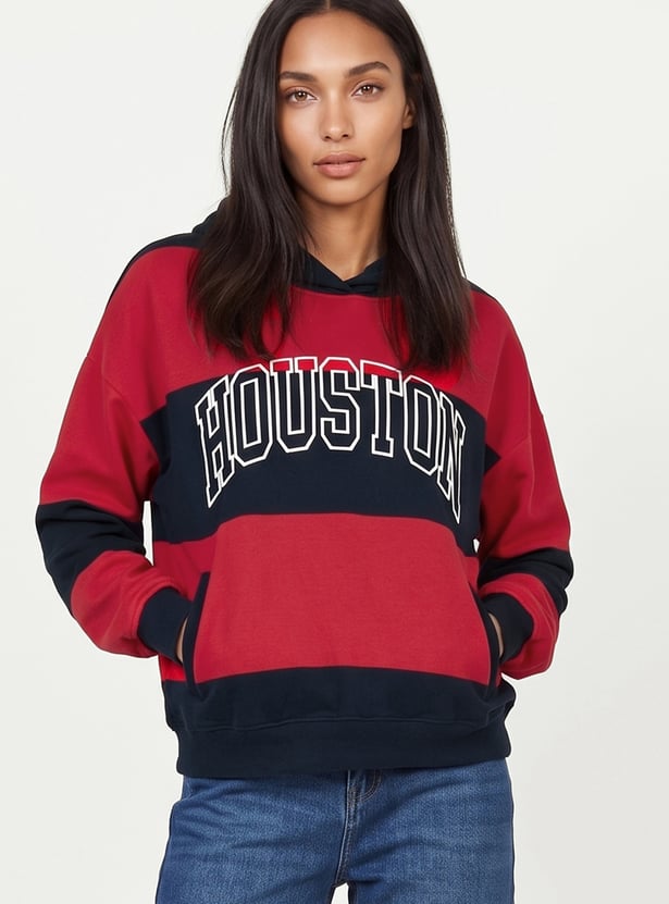 Women Printed Sports Hoodie