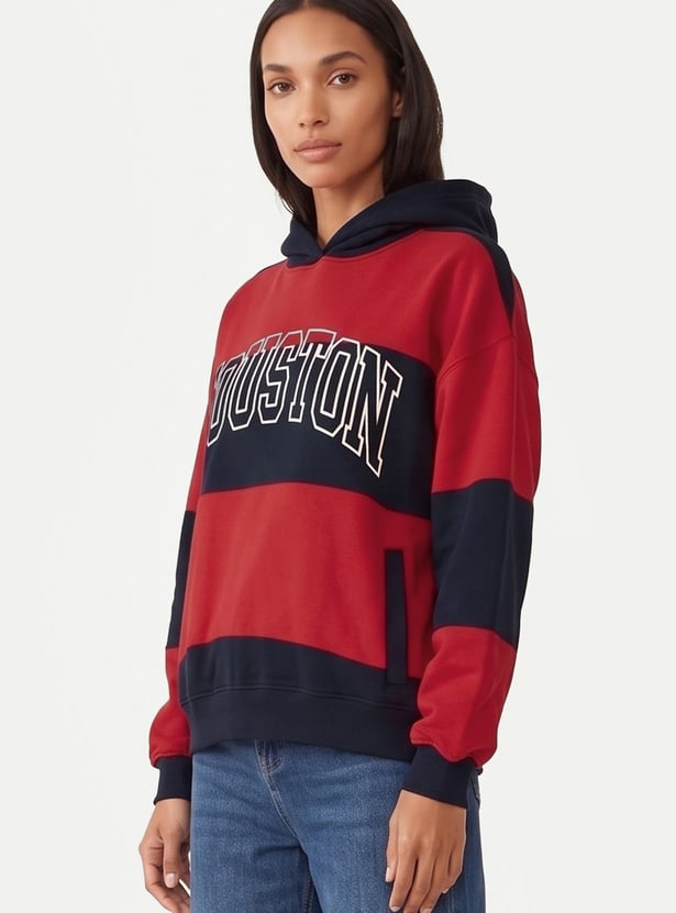 Women Printed Sports Hoodie