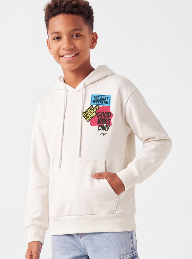 Boys Back Printed Hoodie