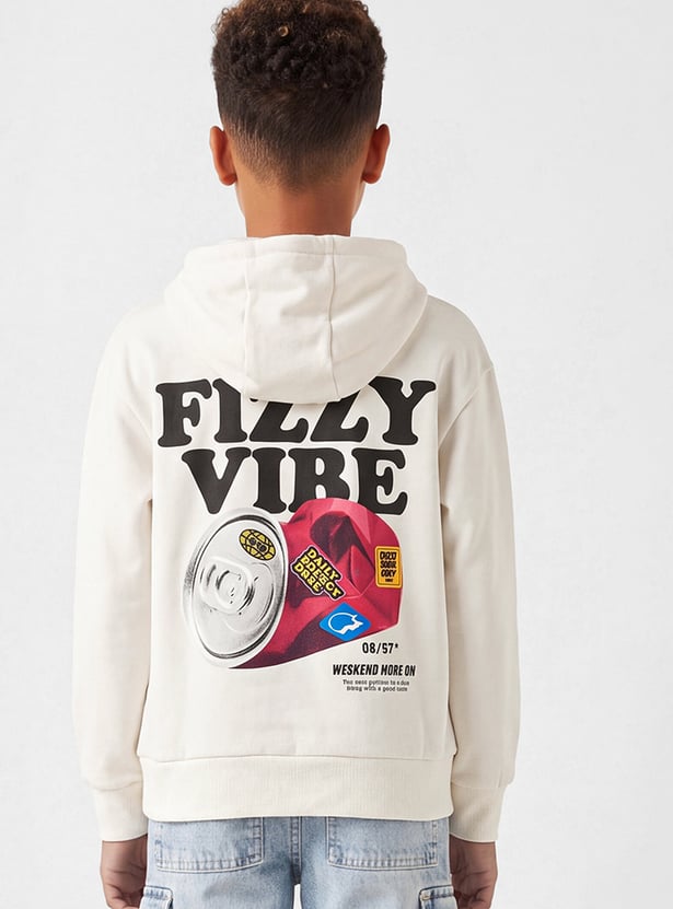 Boys Back Printed Hoodie