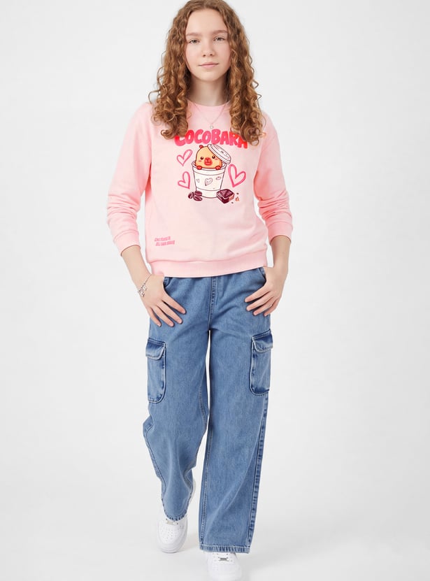 Girls Cocobara Printed Sweatshirt