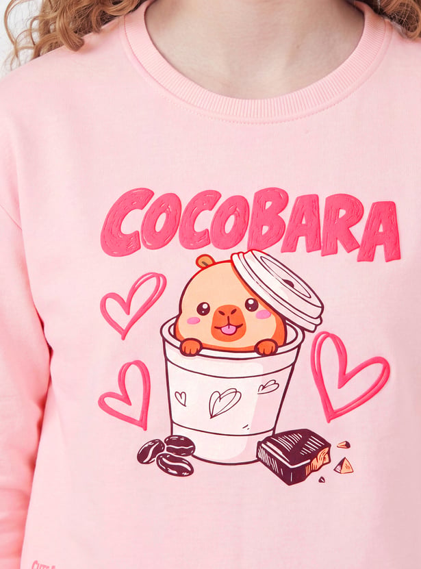 Girls Cocobara Printed Sweatshirt