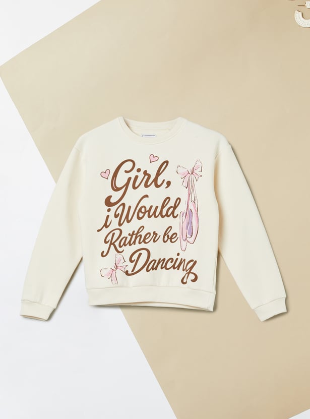 Girls Printed Sweatshirt