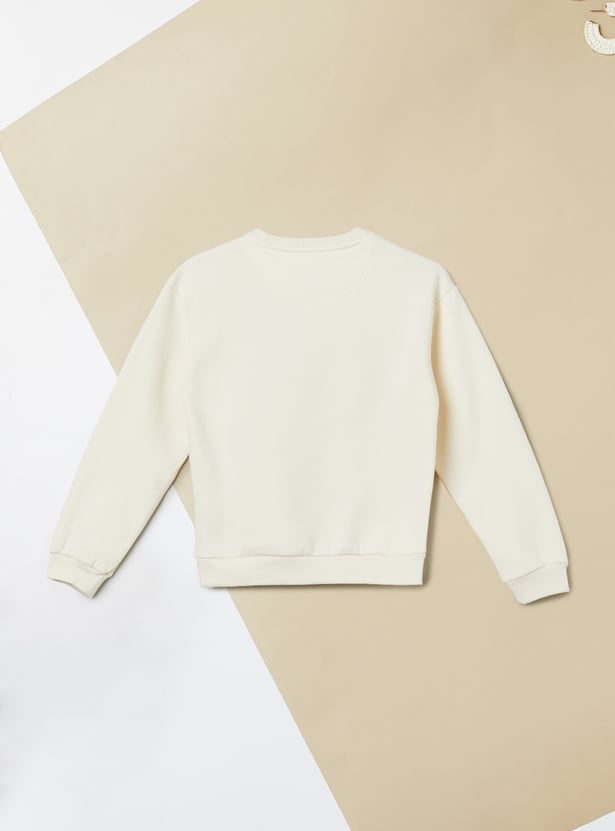 Girls Printed Sweatshirt