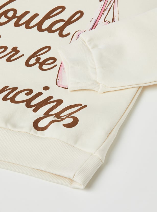 Girls Printed Sweatshirt