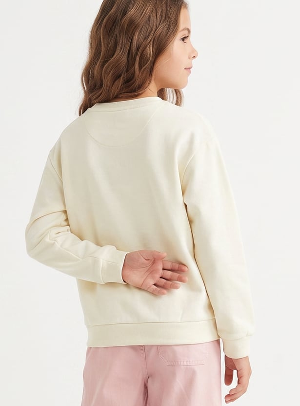 Girls Printed Sweatshirt