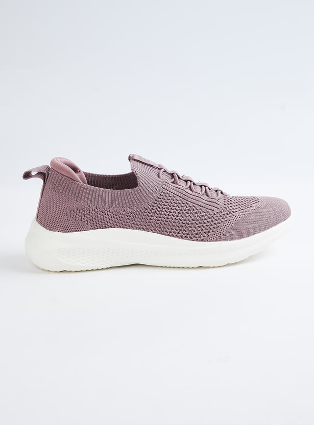 Women Textured Slip-On Sports Shoes