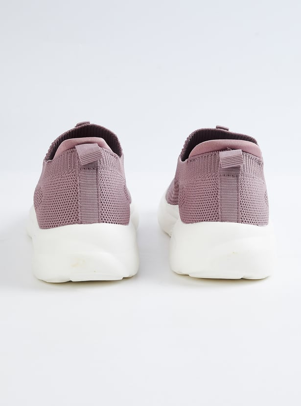 Women Textured Slip-On Sports Shoes