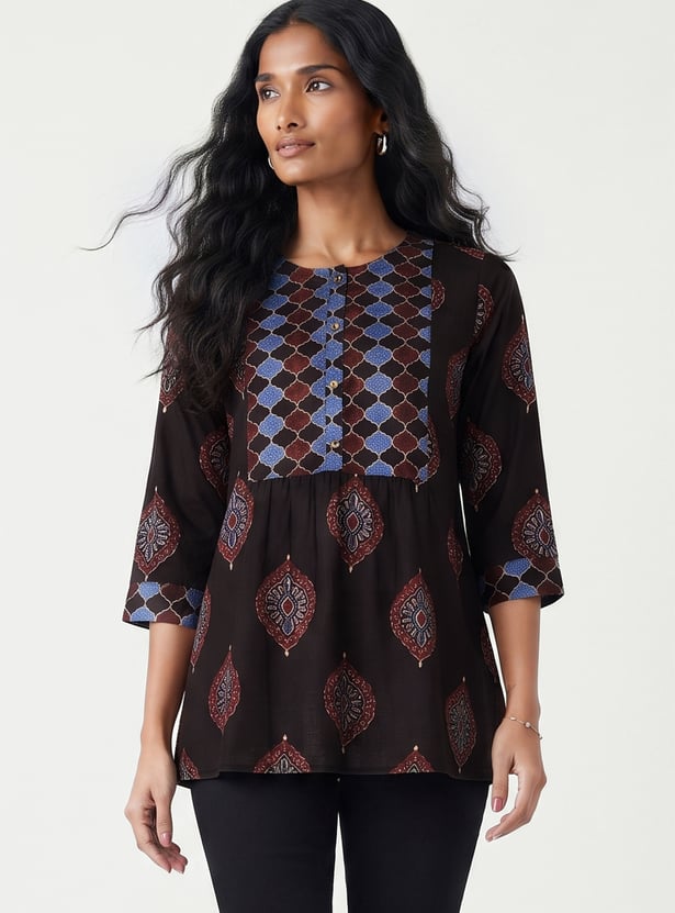 Women Printed Straight Kurti