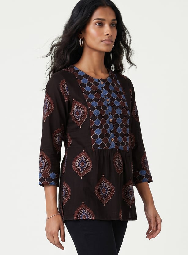 Women Printed Straight Kurti