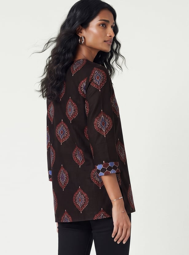 Women Printed Straight Kurti