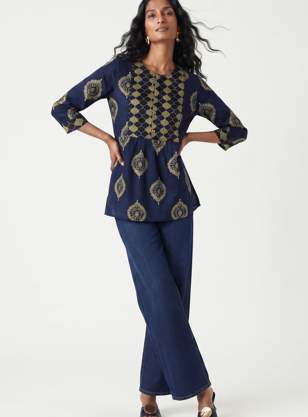 Women Printed Straight Kurti