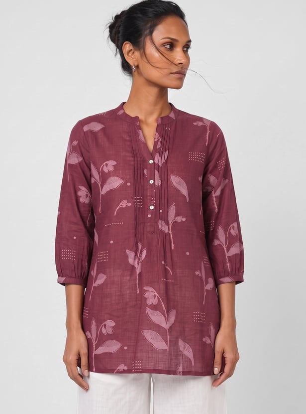 Women Floral Print Straight Kurti