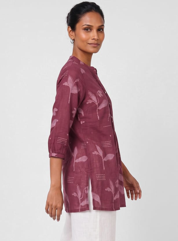 Women Floral Print Straight Kurti