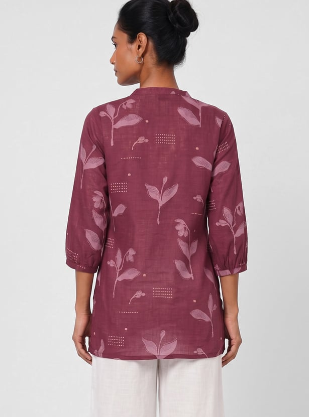 Women Floral Print Straight Kurti