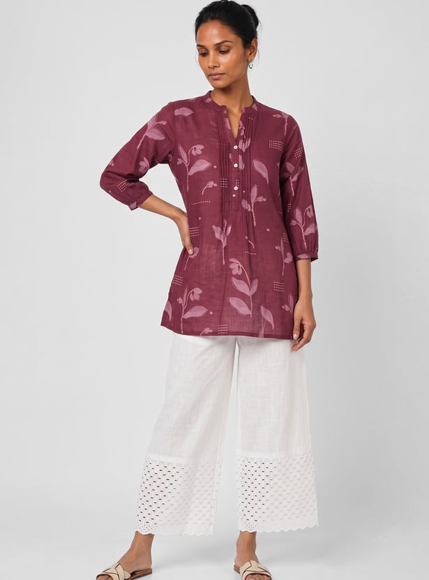 Women Floral Print Straight Kurti
