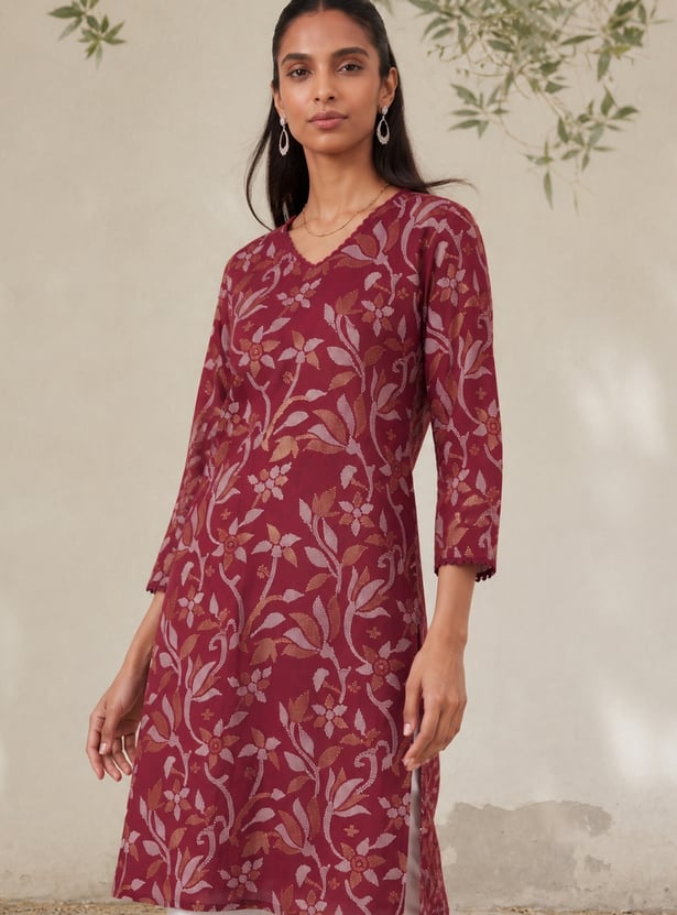Women Printed Straight Kurta