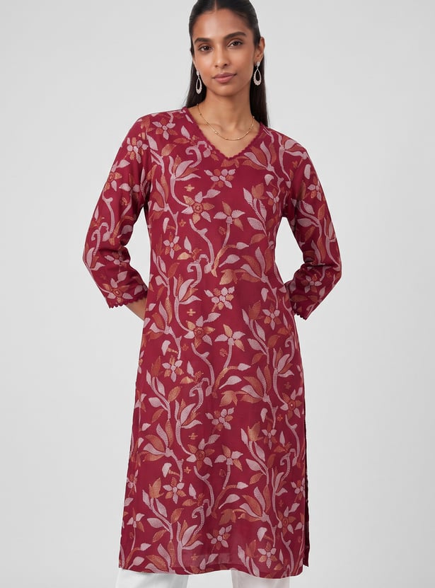 Women Printed Straight Kurta
