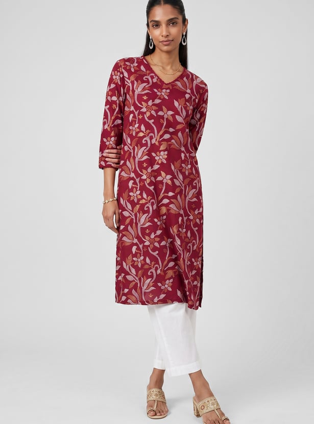 Women Printed Straight Kurta