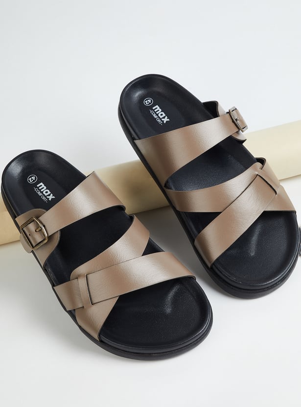 Men Open-Toe Buckle Sandals