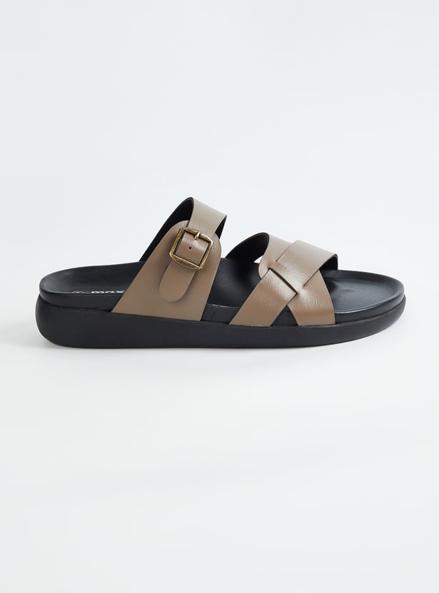 Men Open-Toe Buckle Sandals