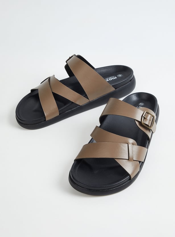 Men Open-Toe Buckle Sandals