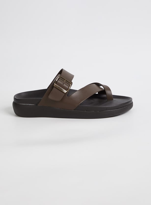 Men Solid One-Toe Sandals