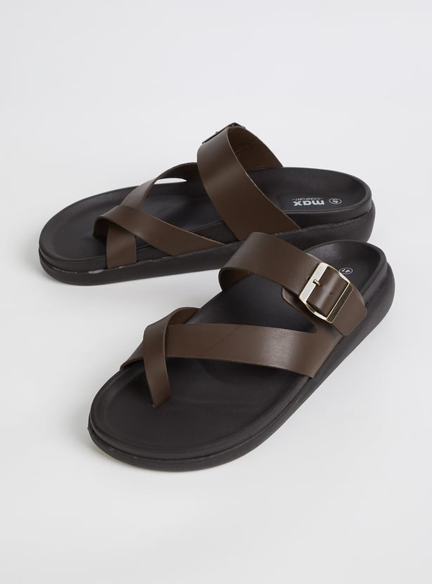 Men Solid One-Toe Sandals