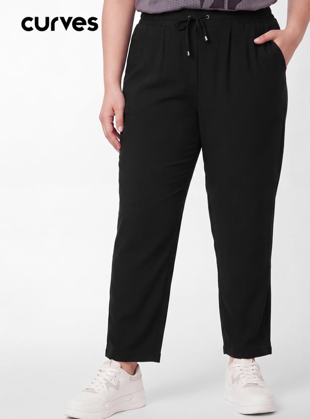 Women Solid Trousers