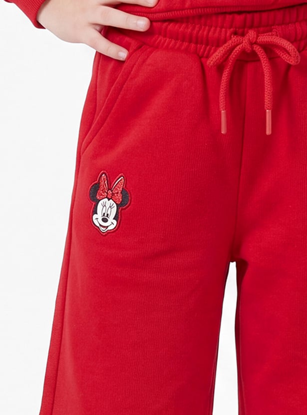 Girls Mickey & Minnie Printed Trousers Set