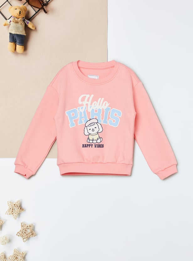 Girls Printed Sweatshirt