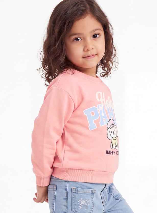 Girls Printed Sweatshirt