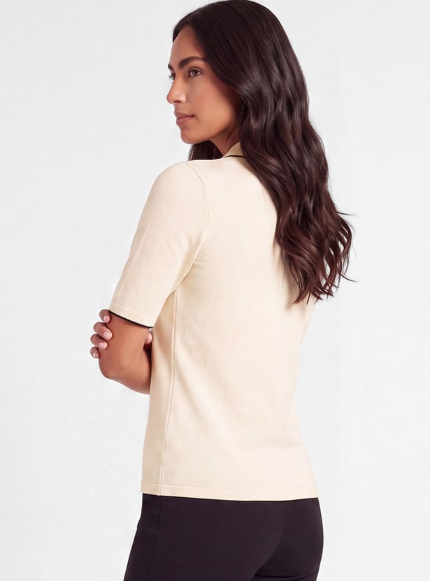 Women Knit Polo T-shirt