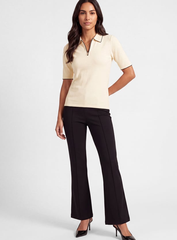 Women Knit Polo T-shirt